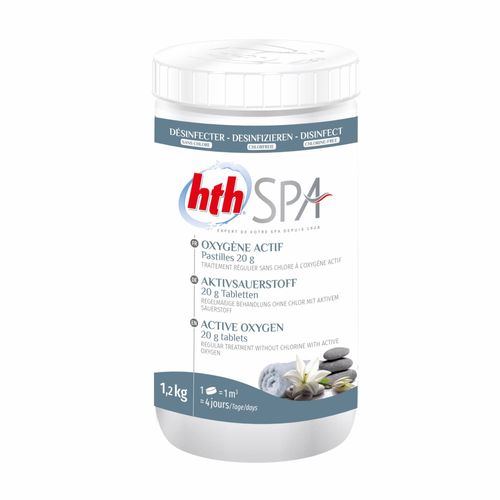 Pastilles À L'oxygène Actif Hth. Traitement Et Entretien De L'eau Du Spa