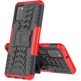 Coque Pour Samsung A03s Protection Militaire Shock-Absorption Et Anti-Rayures Amovible 2 En 1 Coque De Samsung Galaxy A03s (166.5). Hyun Red