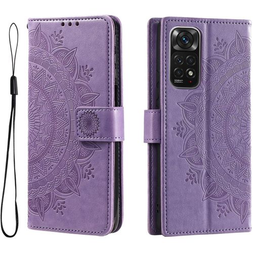 Htdelec Coque Pour Xiaomi Redmi Note 11 / Note 11s 4g Violet,Housse En Cuir Premium Flip Case Portefeuille Etui Avec Stand Support Et Carte Slot Xiaomi Redmi Note 11 / Note 11s 4g - Violet