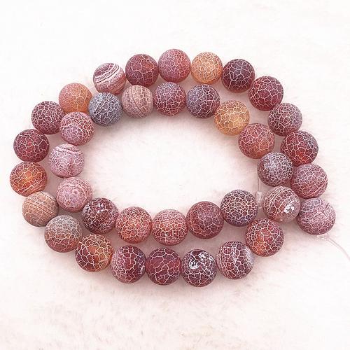 Perle De Pierre Naturelle 6/8/10mm, Perles De Rêve, Veines De Dragon De Feu, Onyx, Agate, Pour La Fabrication De Bracelet, Bricolage, Vente En Gros, #07