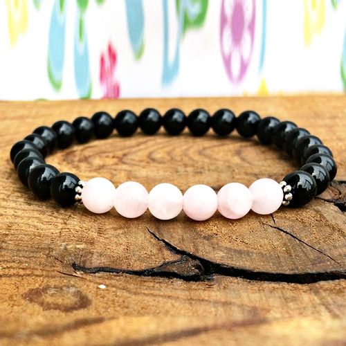 Bracelet Mala En Tourmaline Noire, Grade Aaa, Personnalisable, Mode Femmes, Yoga, Équilibre Énergétique