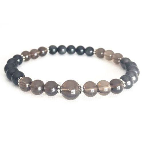 Bracelet Mala En Tourmaline Noire, 6mm, Quartz Fumé Naturel, Bijou De Guérison, Tabouret D'énergie, Yoga Délicat