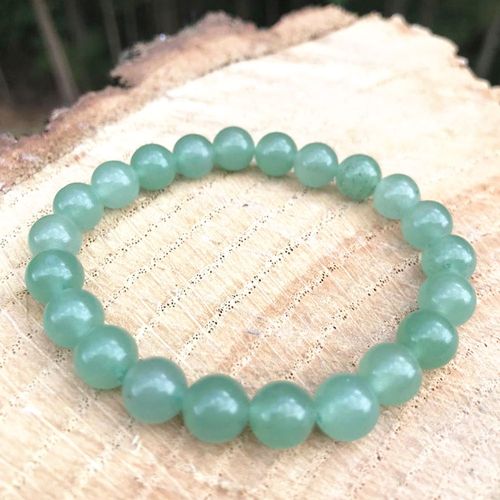 Bracelet En Aventurine Verte 8mm, Unisexe, Énergie Positive, Équilibre Yin Yang, Pierre Naturelle, Vente En Gros