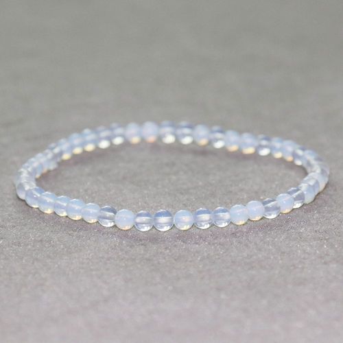 Mini Bracelet En Pierre Opale Pour Femmes, 4mm, Protection D'énergie, Yoga, Vente En Gros