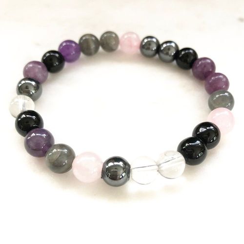 Bracelet En Cristal Hématite Pour Femmes, Nouveau Design, En Onyx Noir, Énergie, Meilleur Cadeau Pour Maman
