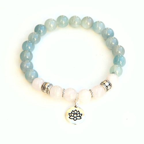Bracelet En Pierre De Lune Amazonite 8 Mm Pour Femmes, Breloque De Yoga, Énergie, Bijoux De Printemps Spirituel, Vente En Gros
