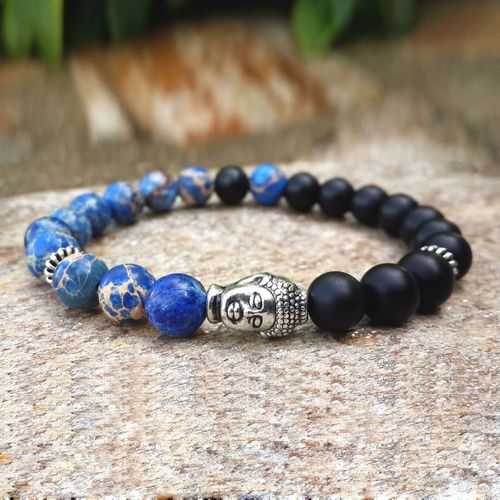 Bracelet En Pierre Naturelle Plaqué Argent Pour Homme, Meilleure Vente, Nouveau Design, Livraison Gratuite, 2015, Sn0268