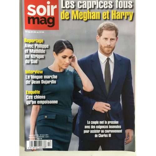 Soirmag 4376 Harry Et Meghan Jean Dujardin Ingrid Chauvin Daniele Gilbert Romy Schneider Jacques Revaux Lannick Gautry Clipperton Graham Nash Starmania Roselyne Bachelot Lubna Azabal Marie Besnard