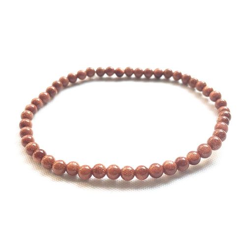 Mini Bracelet En Pierre De Sable Doré, 4mm, Bijou De Yoga Mala Pour Femmes, Fait À La Main, Orthèse En Pierre Naturelle, Vente En Gros