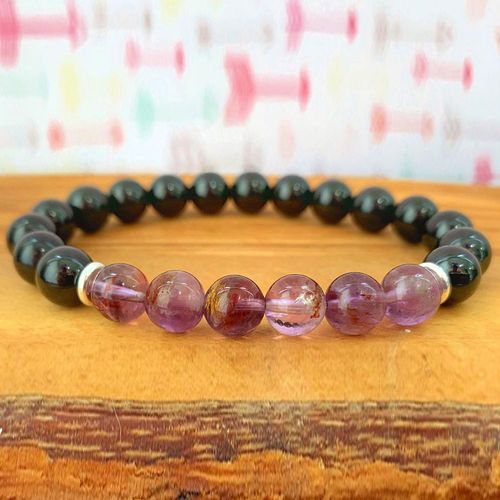 Bracelet En Tourmaline Noire Aaa Pour Femmes, Bijoux De Yoga, Super Sept Poignets, À La Mode, À La Racine Des Chakras