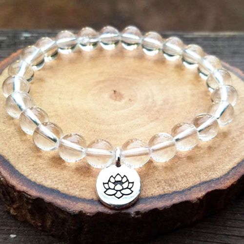 Bracelet Quartz Z Clair De Qualité Aaa Pour Femmes, Nouveau Design, Yoga, Énergie, Mala, Haute Qualité, Équilibre Spirituel, Vente En Gros