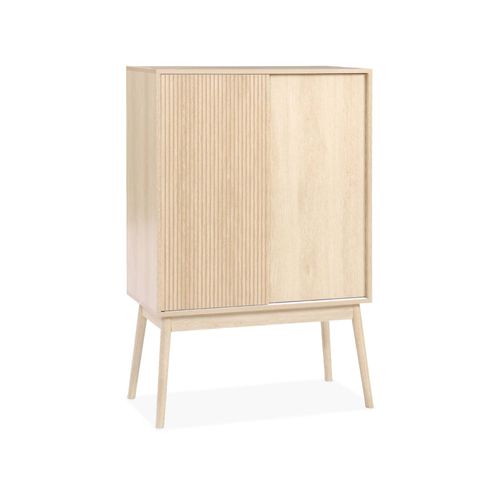 Meuble Range-Bouteilles Portes Coulissantes L 80 X L 39.5 X H 120 Cm Linear