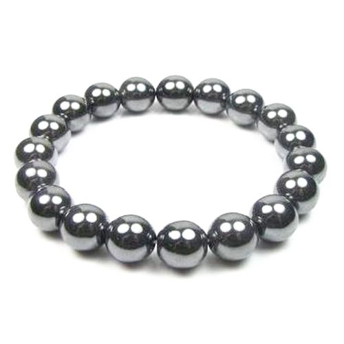 Bracelet De Perles En Pierre Hématite Pour Hommes, 10mm, Haute Qualité, Protection De L'énergie, Meilleur Cadeau Pour Hommes