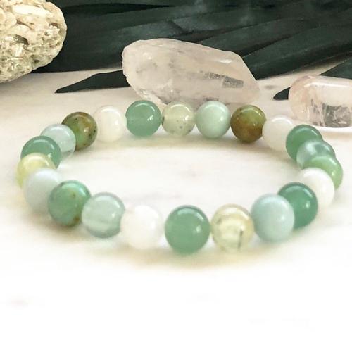 Bracelet En Aventurine Verte, Nouveau Design, Gourmette En Pierre De Lune Pour Femmes Africaines