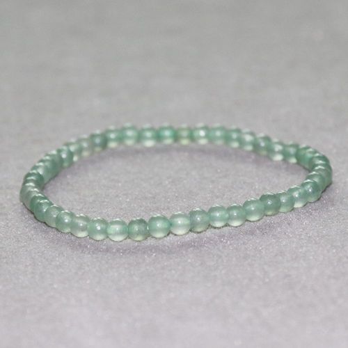 Bracelet En Aventurine Verte 4mm, Mini Pierres Précieuses, Yoga, Mala, Perles, Équilibre, Vente En Gros