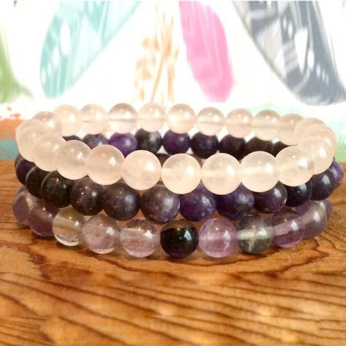 Bracelet En Pierres Précieuses De 8mm, Vente En Gros, Lépidolite Arc En Ciel, Fluorite, Perles D'énergie, Livraison Gratuite