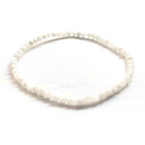 Bracelet En Pierre De Lune Arc En Ciel De Qualité A, Mini Bijou De 4mm, Pour Femmes, Yoga, Mala, Perle D'énergie, Vente En Gros