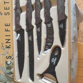 Royal Swiss - Couteaux de cuisine avec porte-couteau - Ensemble de couteaux  Bloc en