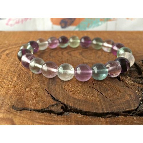Bracelet En Fluorite Pour Femmes, Nouveau Design, Pierre De Gemme Naturelle, Yoga, Protection Contre L'énergie Négative, Bijoux Mala, Mg0312