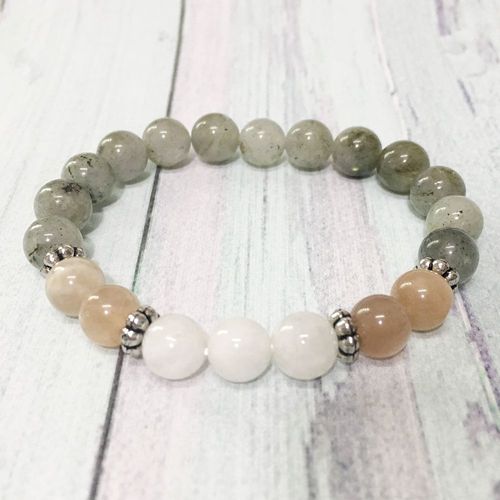 Bracelet En Pierre De Lune Pour Femmes, Bijou De Haute Qualité, Tendance, Labradorite, Pierre De Soleil, Perle