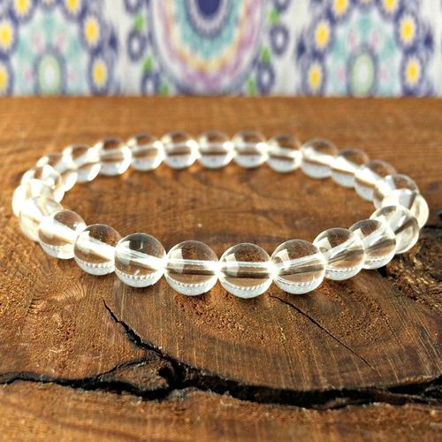 Grand Bracelet Transparent Quartz À Empiler Pour Femme, Accessoire D'énergie, Meilleure Amitié, Pour Fête De Mariage, Vente En Gros, Mg0321
