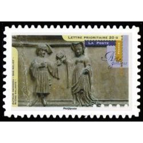 Timbre France 2013 Oblitéré - Art Gothique, Bas-Relief - Scène Galante - Yt Adhésif - N° 888