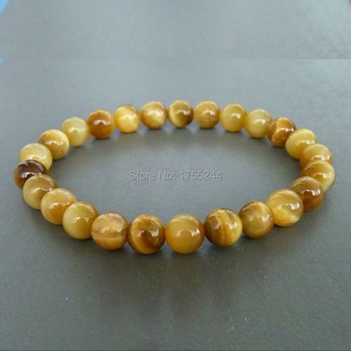 Bracelet ¿Il De Tigre Jaune Pour Hommes Ou Femmes, Nouvel Arrivage, En Pierre Naturelle Extensible, Vente En Gros, Sn1155
