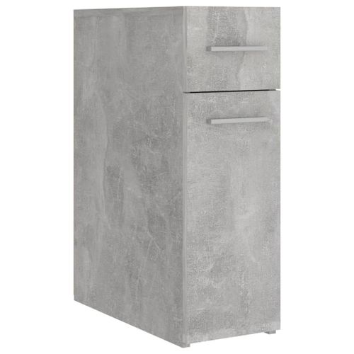 Vidaxl Armoire D'apothicaire Gris Béton 20x45,5x60 Cm Aggloméré