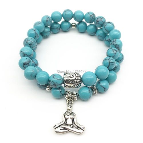 Ensemble De Bracelets De Yoga Tendance Pour Filles, Breloques De Haute Qualité, En Pierre Naturelle, Fait À La Main, Vente En Gros