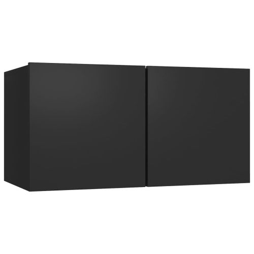 Vidaxl Meuble Tv Suspendu Noir 60x30x30 Cm