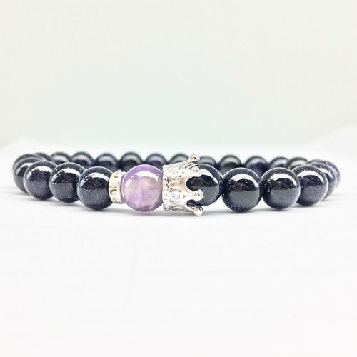 Bracelet Couronne D'énergie Puissante Pour Femmes, Nouveau Design, Cristal Violet, Zircon, Breloque, Offre Spéciale, Livraison Gratuite, Cz0054