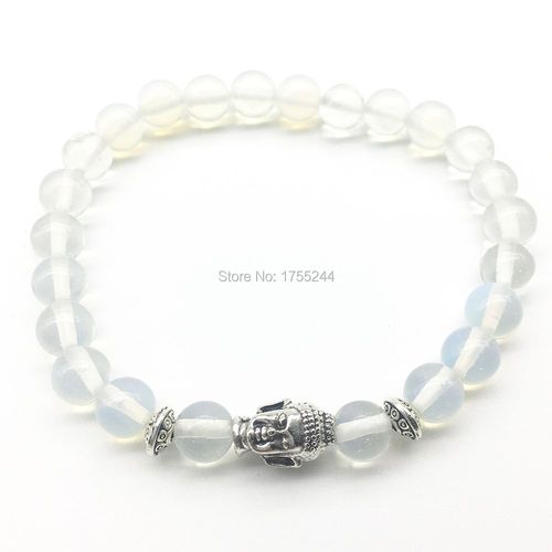 Bracelet Tête De Bouddha Pour Hommes, Sn1295, Haute Qualité, Bijoux Yogi, Opale Naturelle, Vente En Gros, 2018