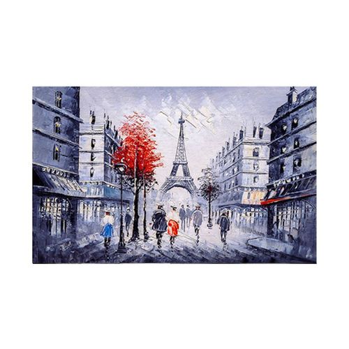 Peintures Sur Toile De Ville Romantique, Affiches De La Tour Eiffel De Paris Et Imprimés Abstraits, Images D'art Murales Pour La Décoration De La Maison Sans Cadre?40x40cm
