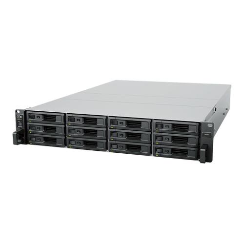 Synology SA3410 - Serveur NAS - 12 Baies - rack-montable - SATA 6Gb/s / SAS - RAID RAID 0, 1, 5, 6, 10, JBOD, RAID F1 - RAM 16 Go - Gigabit Ethernet / 10 Gigabit Ethernet - iSCSI support - 2U