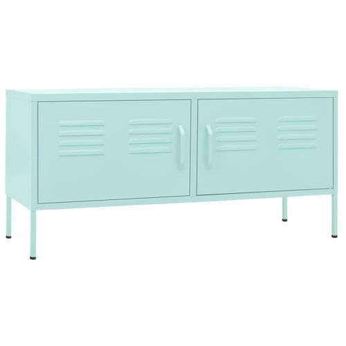 Vidaxl Meuble Tv Vert Menthe 105x35x50 Cm Acier