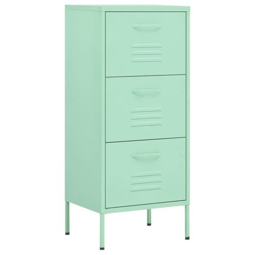 Vidaxl Armoire De Rangement Vert Menthe 42,5x35x101,5 Cm Acier