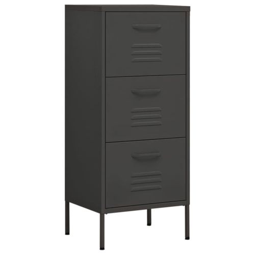 Vidaxl Armoire De Rangement Anthracite 42,5x35x101,5 Cm Acier