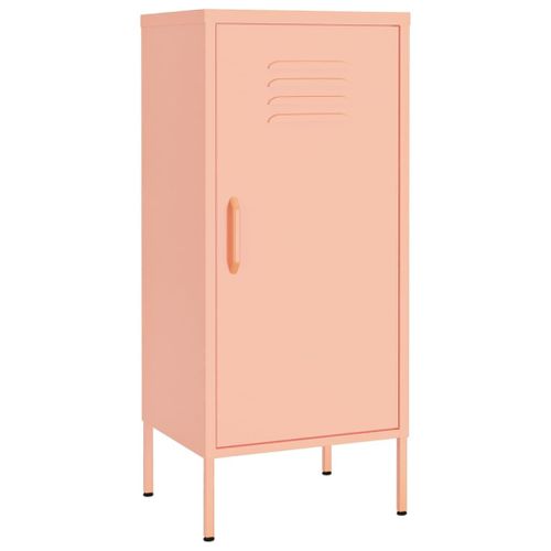 Vidaxl Armoire De Rangement Rose 42,5x35x101,5 Cm Acier
