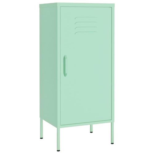 Vidaxl Armoire De Rangement Vert Menthe 42,5x35x101,5 Cm Acier