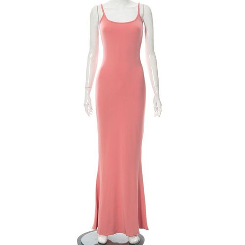 Sexy Slim Nectarine Hanche Halter Longue Queue De Poisson Jupe