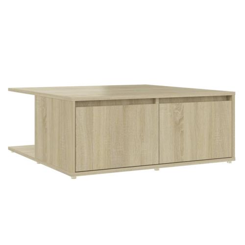 Vidaxl Table Basse Chêne Sonoma 80x80x31 Cm Aggloméré