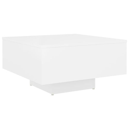 Vidaxl Table Basse Blanc 60x60x31,5 Cm Aggloméré