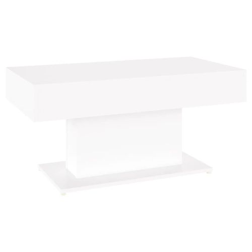 Vidaxl Table Basse Blanc 96x50x45 Cm Aggloméré