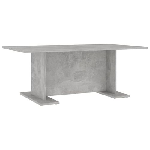 Vidaxl Table Basse Gris Béton 103,5x60x40 Cm Aggloméré