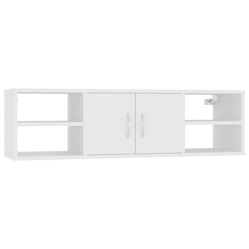 Vidaxl Etagère Murale Blanc 102x30x29 Cm Aggloméré