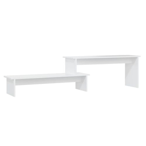 Vidaxl Meuble Tv Blanc 180x30x43 Cm Aggloméré