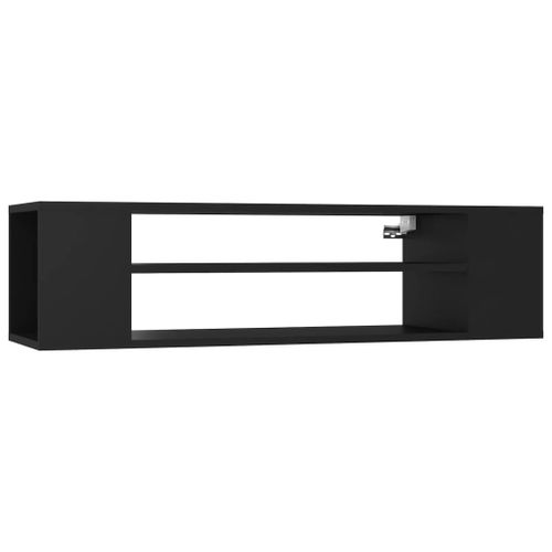 Vidaxl Meuble Tv Suspendu Noir 100x30x26,5 Cm Aggloméré
