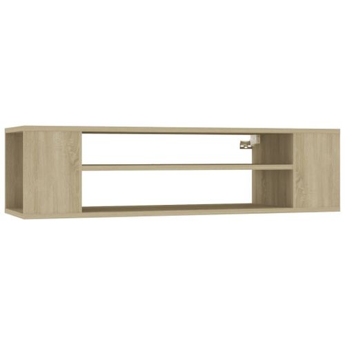 Vidaxl Meuble Tv Suspendu Chêne Sonoma 100x30x26,5 Cm Aggloméré
