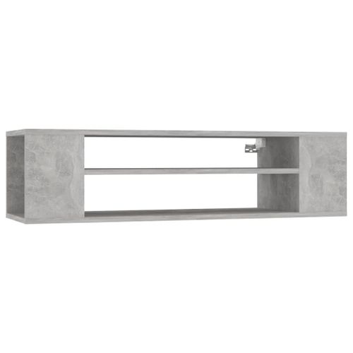 Vidaxl Meuble Tv Suspendu Gris Béton 100x30x26,5 Cm Aggloméré