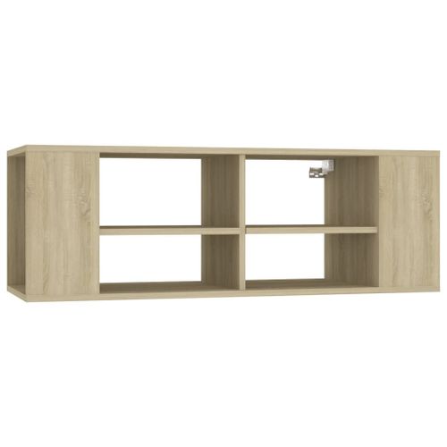 Vidaxl Meuble Tv Mural Chêne Sonoma 102x35x35 Cm Aggloméré
